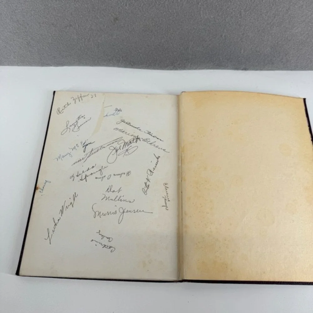 1936 Rock‎ Island HIGH SCHOOL Rock Island IL Illinois Yearbook Watchtower Signed